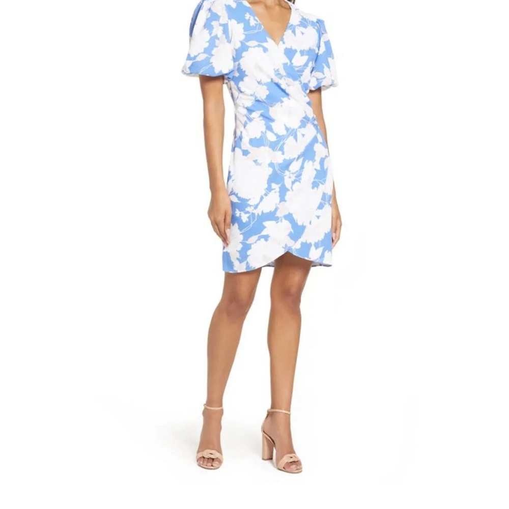 Julia Jordan Floral Faux Wrap Dress 14